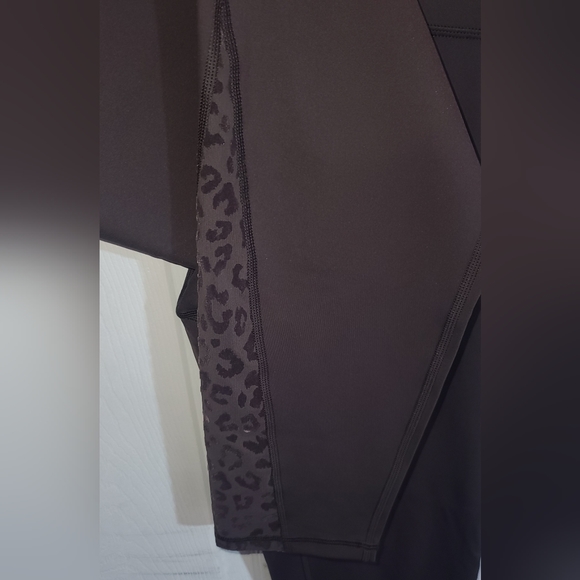 Aerie offline leopard mesh high waisted leggings brown XL - Picture 2 of 3